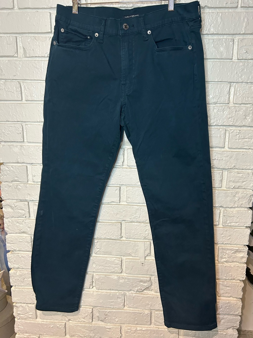Lucky Brand Teal Zip-Front Pants